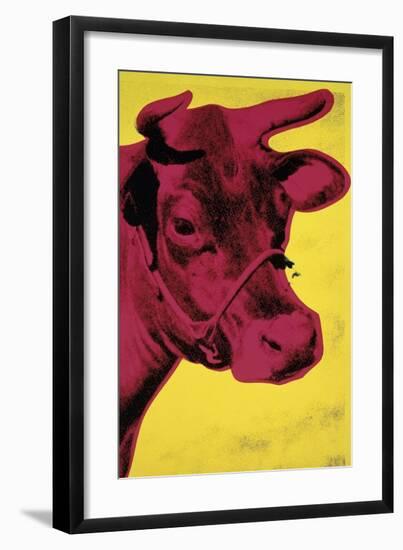 Cow, c.1966 (Yellow and Pink)-Andy Warhol-Framed Giclee Print