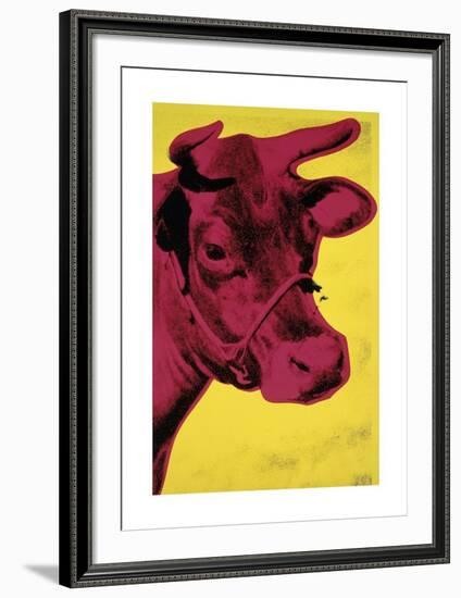 Cow, c.1966 (Yellow and Pink)-Andy Warhol-Framed Giclee Print