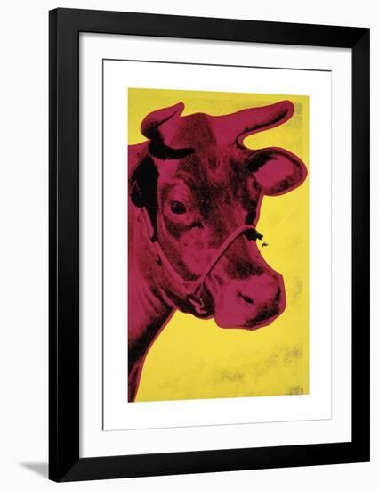 Cow, c.1966 (Yellow and Pink)-Andy Warhol-Framed Giclee Print