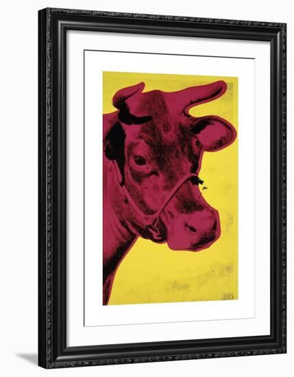 Cow, c.1966 (Yellow and Pink)-Andy Warhol-Framed Giclee Print