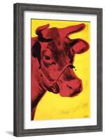 Cow, c.1966 (Yellow and Pink)-Andy Warhol-Framed Art Print