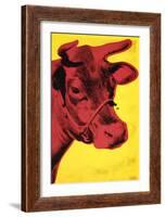 Cow, c.1966 (Yellow and Pink)-Andy Warhol-Framed Art Print