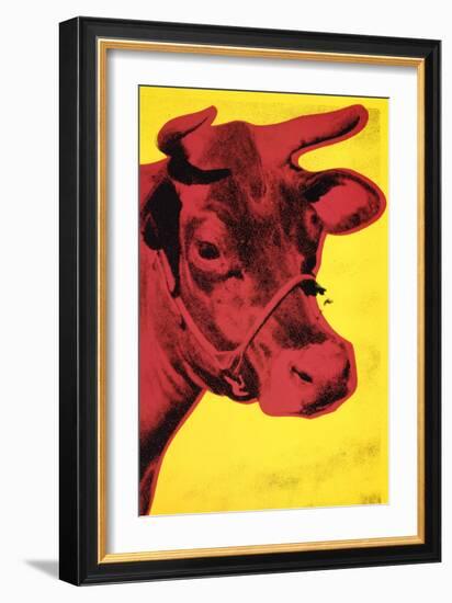 Cow, c.1966 (Yellow and Pink)-Andy Warhol-Framed Art Print