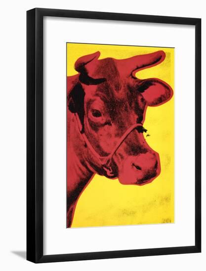 Cow, c.1966 (Yellow and Pink)-Andy Warhol-Framed Art Print