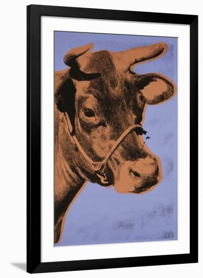 Cow, c.1971 (Purple and Orange)-Andy Warhol-Framed Giclee Print