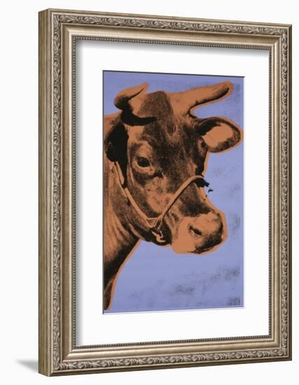 Cow, c.1971 (Purple and Orange)-Andy Warhol-Framed Giclee Print