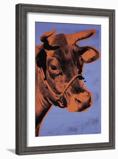 Cow, c.1971 (Purple and Orange)-Andy Warhol-Framed Art Print