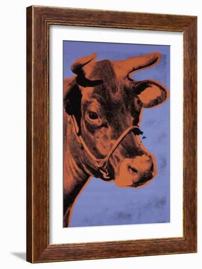 Cow, c.1971 (Purple and Orange)-Andy Warhol-Framed Art Print