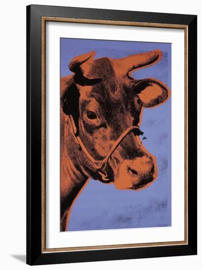Cow, c.1971 (Purple and Orange)-Andy Warhol-Framed Art Print