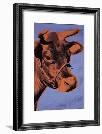 Cow, c.1971 (Purple and Orange)-Andy Warhol-Framed Art Print