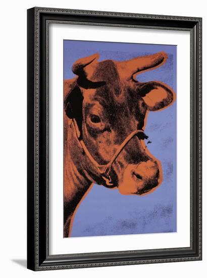 Cow, c.1971 (Purple and Orange)-Andy Warhol-Framed Art Print