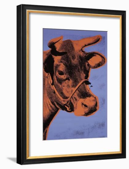 Cow, c.1971 (Purple and Orange)-Andy Warhol-Framed Art Print