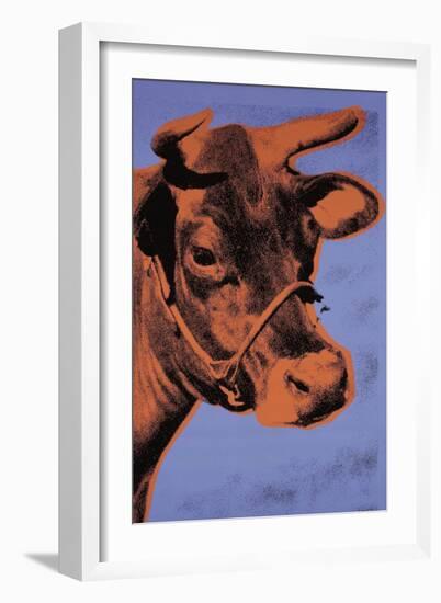 Cow, c.1971 (Purple and Orange)-Andy Warhol-Framed Art Print