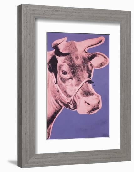 Cow, c.1976 (pink and purple)-Andy Warhol-Framed Giclee Print