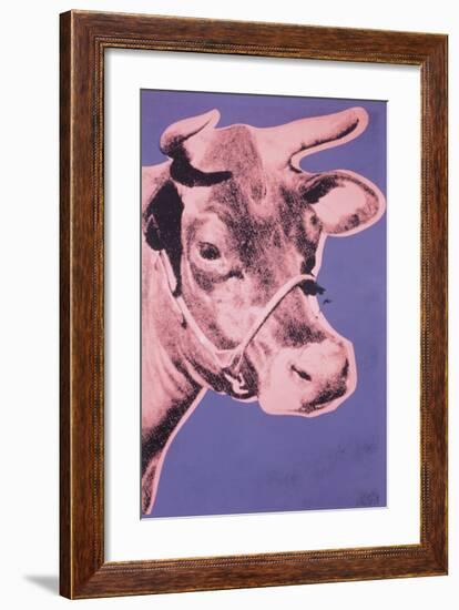 Cow, c.1976 (pink and purple)-Andy Warhol-Framed Giclee Print