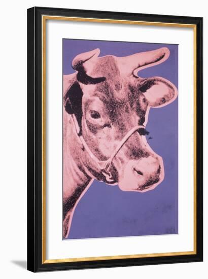 Cow, c.1976 (pink and purple)-Andy Warhol-Framed Giclee Print