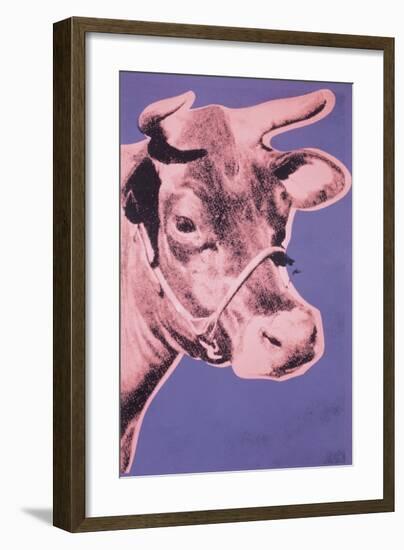 Cow, c.1976 (pink and purple)-Andy Warhol-Framed Giclee Print