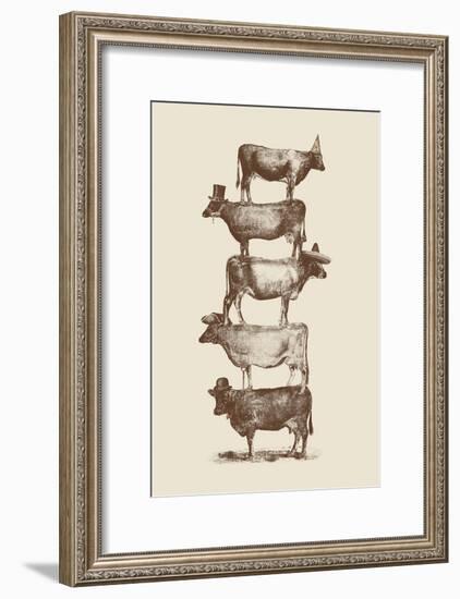 Cow Cow Nuts-Florent Bodart-Framed Giclee Print