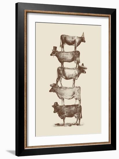 Cow Cow Nuts-Florent Bodart-Framed Giclee Print