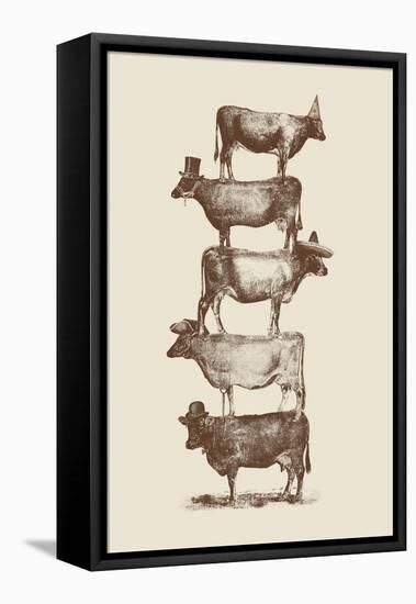 Cow Cow Nuts-Florent Bodart-Framed Premier Image Canvas