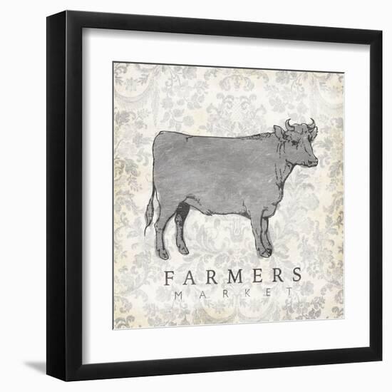 Cow Farmer-Jace Grey-Framed Art Print