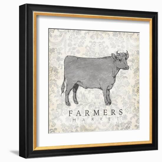 Cow Farmer-Jace Grey-Framed Art Print