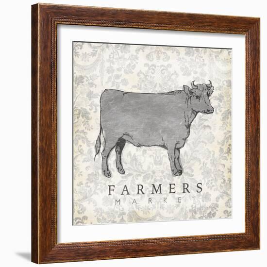 Cow Farmer-Jace Grey-Framed Art Print