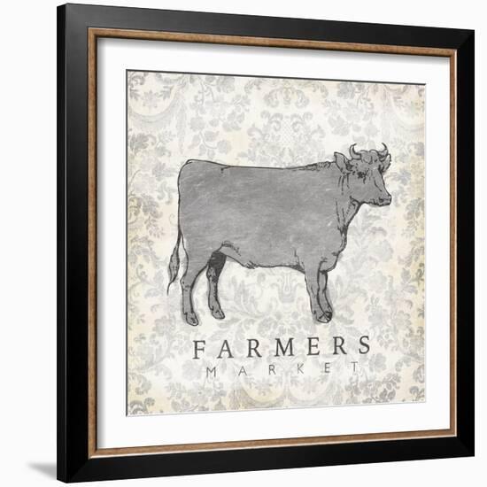 Cow Farmer-Jace Grey-Framed Art Print