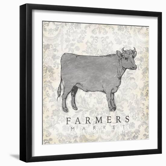 Cow Farmer-Jace Grey-Framed Art Print