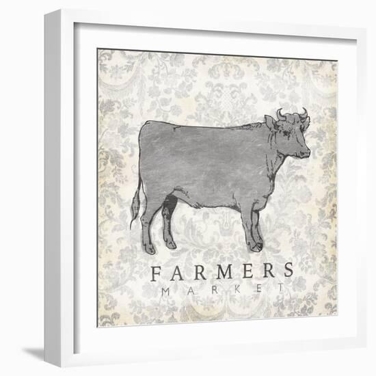 Cow Farmer-Jace Grey-Framed Art Print