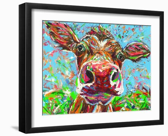 Cow From Another Planet I-Carolee Vitaletti-Framed Art Print