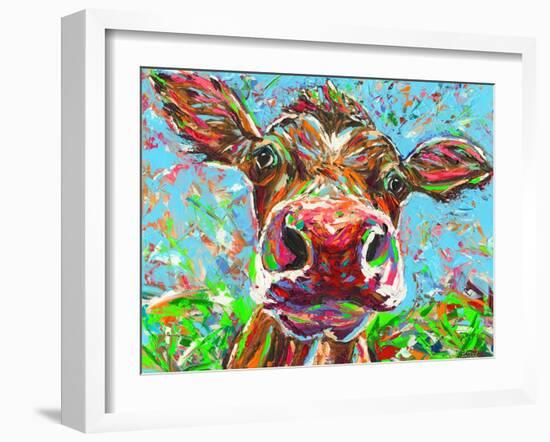 Cow From Another Planet I-Carolee Vitaletti-Framed Art Print