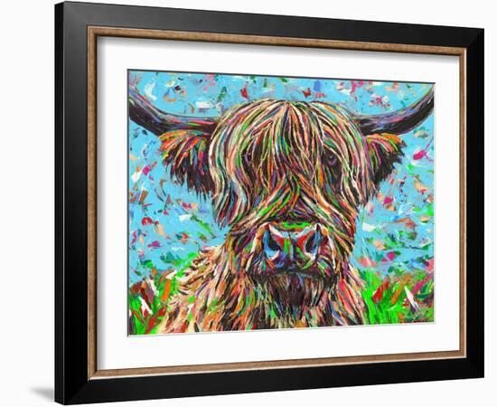 Cow From Another Planet II-Carolee Vitaletti-Framed Art Print