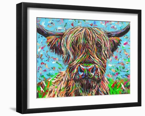 Cow From Another Planet II-Carolee Vitaletti-Framed Art Print