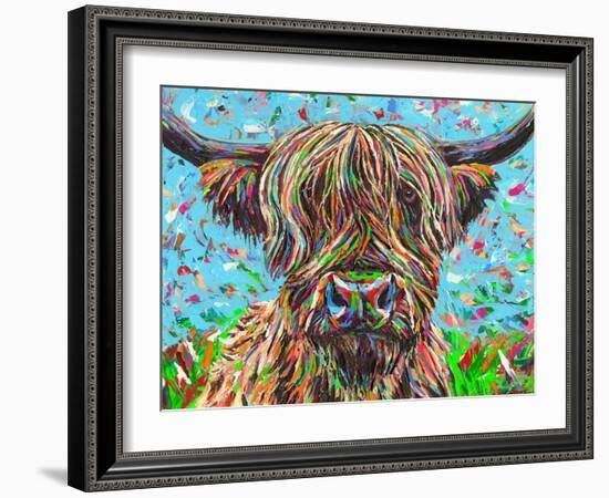 Cow From Another Planet II-Carolee Vitaletti-Framed Art Print