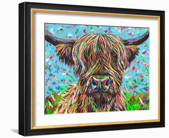 Cow From Another Planet II-Carolee Vitaletti-Framed Art Print
