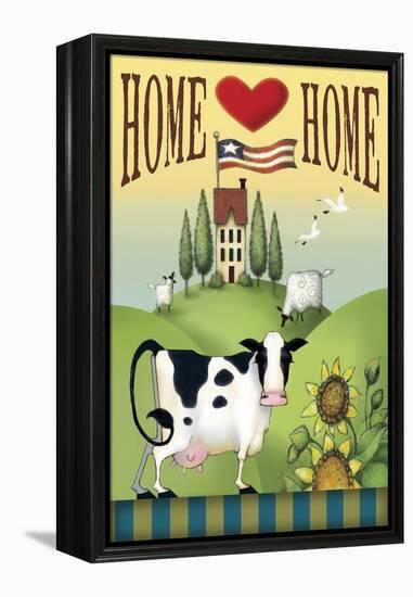 Cow Home-Margaret Wilson-Framed Premier Image Canvas