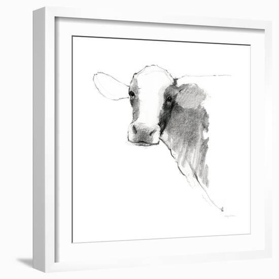Cow II Dark Square-Avery Tillmon-Framed Art Print