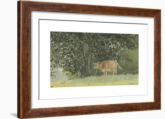 Cow in Pasture-Winslow Homer-Framed Premium Giclee Print