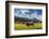 Cow in the green pastures framed by the high peaks of the Alps, Garmisch Partenkirchen, Upper Bavar-Roberto Moiola-Framed Photographic Print