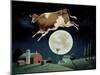 Cow Jumps over the Moon-Lowell Herrero-Mounted Art Print