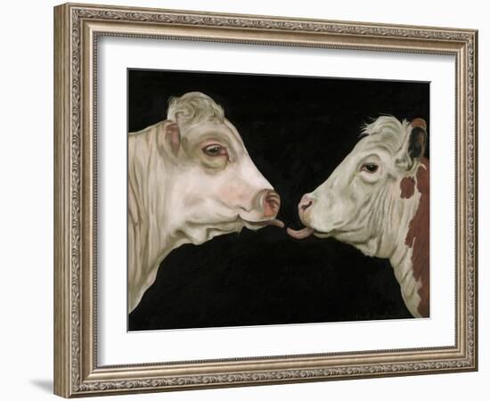 Cow Lick-Leah Saulnier-Framed Giclee Print