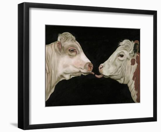 Cow Lick-Leah Saulnier-Framed Giclee Print