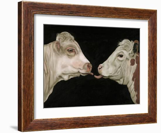 Cow Lick-Leah Saulnier-Framed Giclee Print