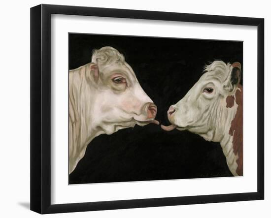 Cow Lick-Leah Saulnier-Framed Giclee Print