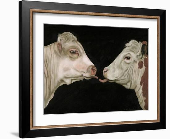 Cow Lick-Leah Saulnier-Framed Giclee Print