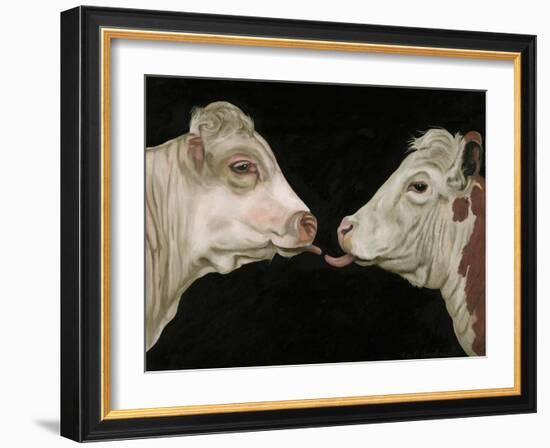 Cow Lick-Leah Saulnier-Framed Giclee Print