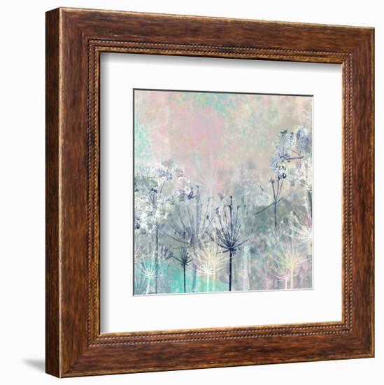 Cow Parsley blues-Claire Westwood-Framed Art Print