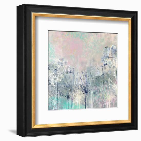 Cow Parsley blues-Claire Westwood-Framed Art Print