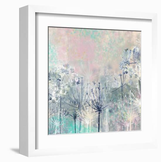 Cow Parsley blues-Claire Westwood-Framed Art Print